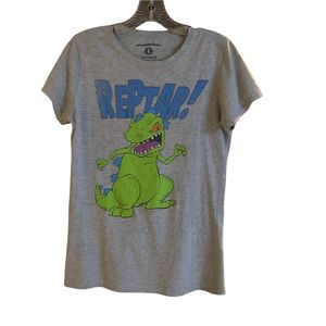 Vintage Nickelodeon Reptar! Graphic Dinosaur T-Shirt SZ Junior L by Fifthsun;